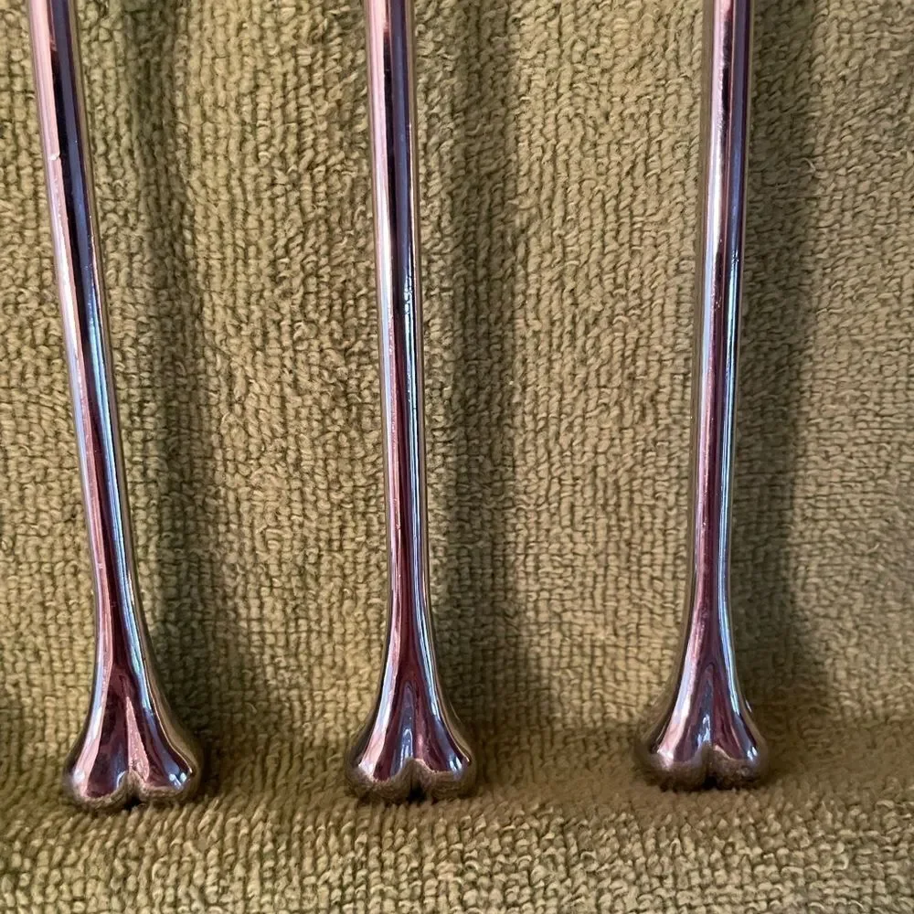 Pottery Barn Skull Bone Metal Stir Sticks set of 4